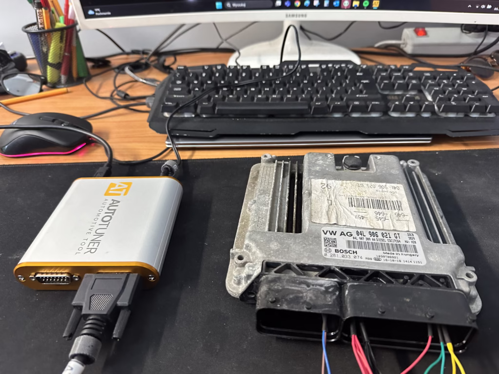 Podłączenie ECU Audi A6 C7 do stanowiska diagnostycznego