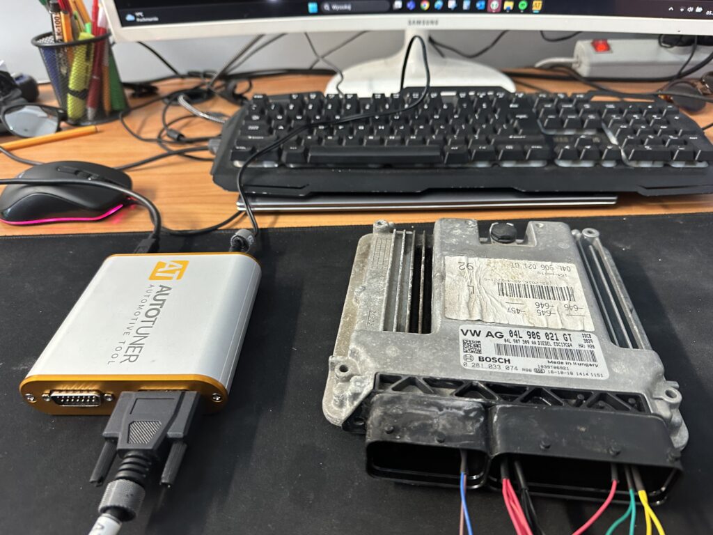 Podłączenie ECU Audi A6 C7 do stanowiska diagnostycznego