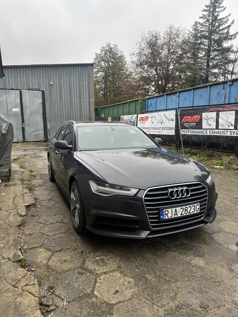 Widok Audi A6 C7 z prawej strony z przodu