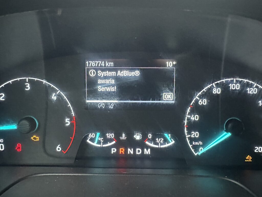 Błąd systemu AdBlue – awaria serwis