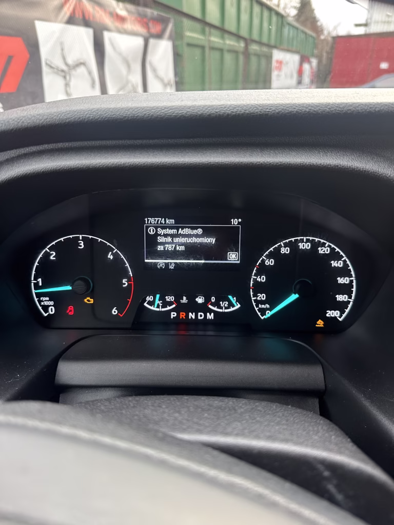 Błąd AdBlue – silnik unieruchomiony Błąd systemu AdBlue – silnik unieruchomiony