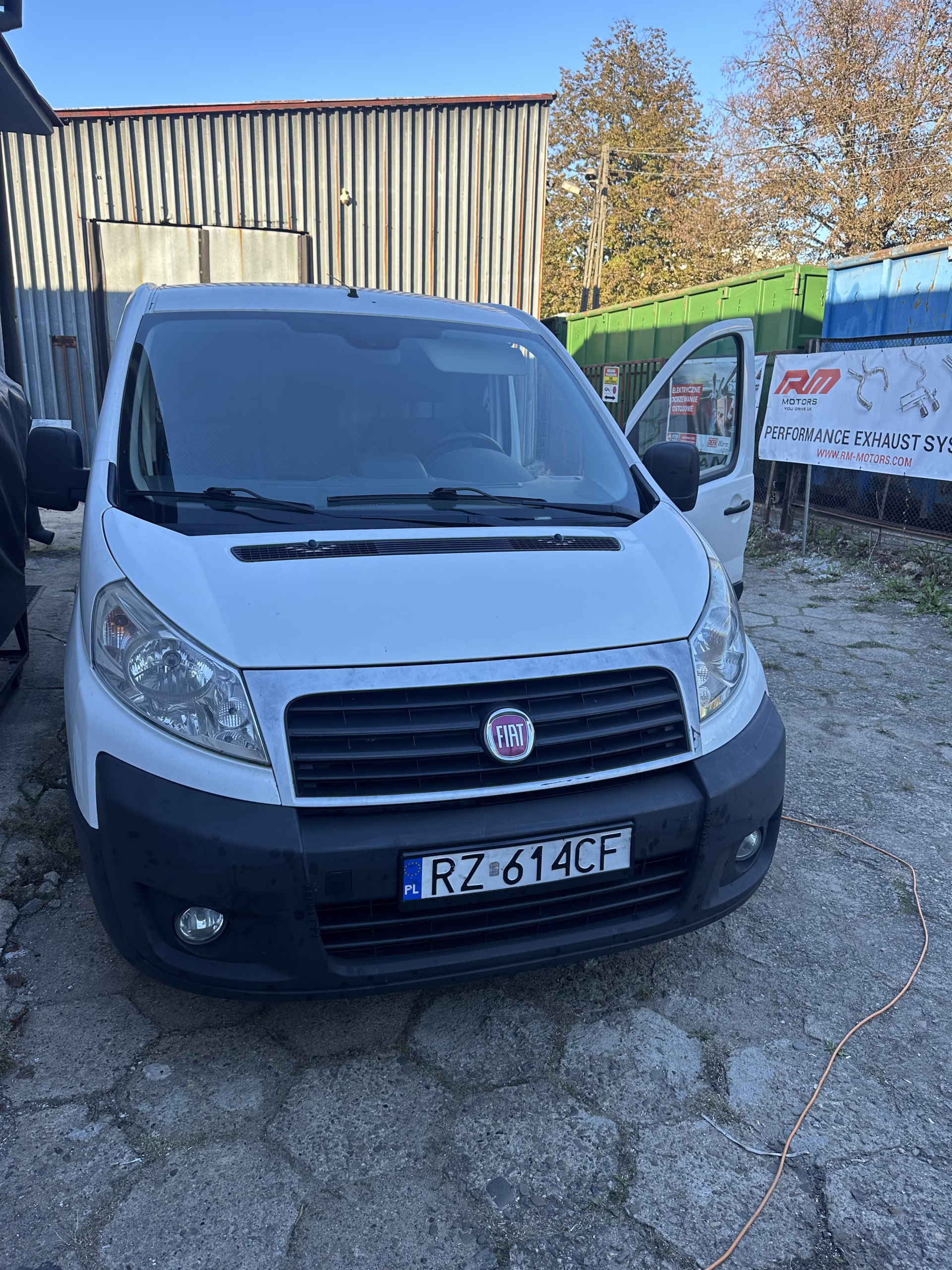 Fiat Scudo 2.0 JTDm 163 KM na placu przed diagnostyką – usuwanie EGR