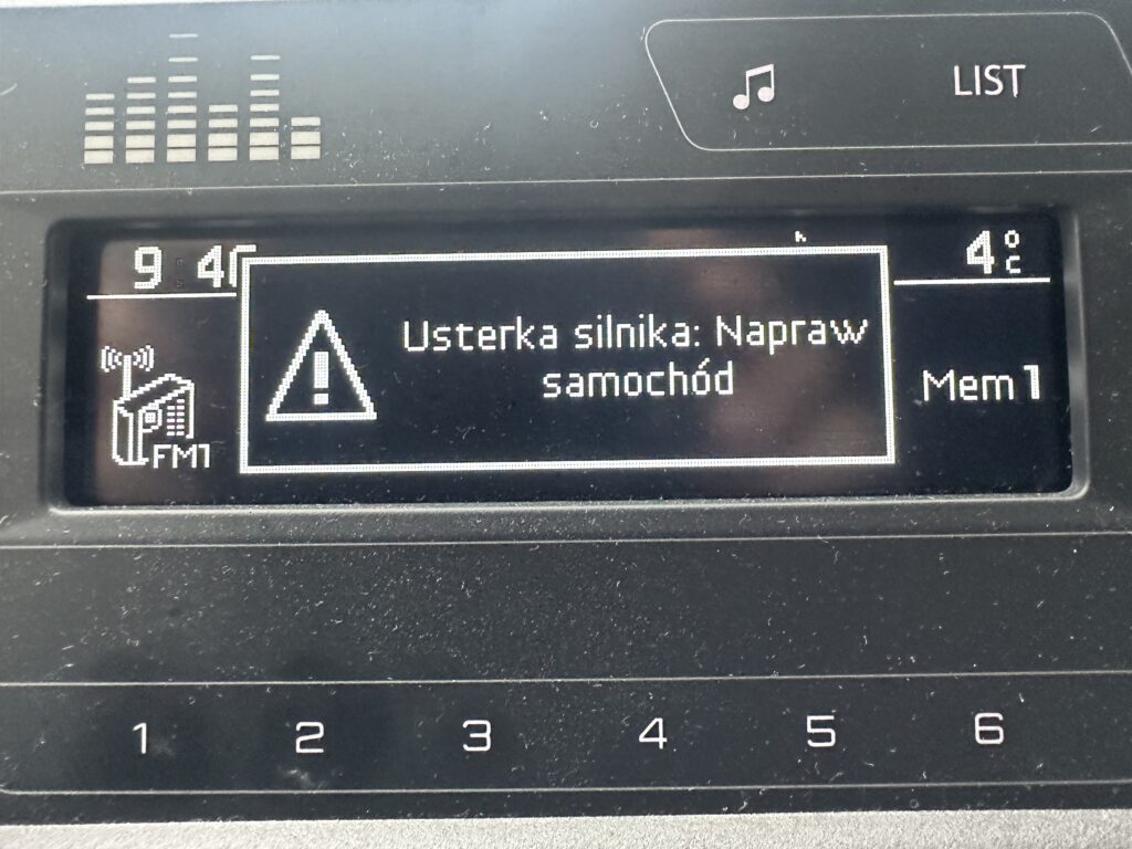 Toyota Proace – błąd „Usterka silnika, napraw samochód”