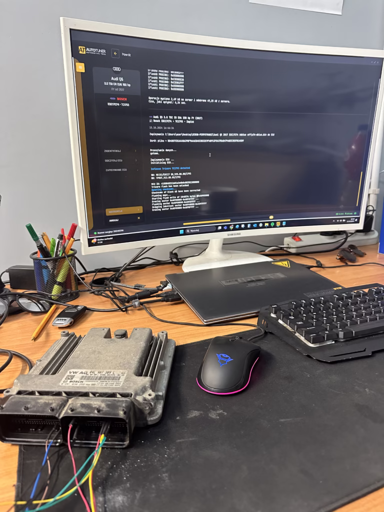 Audi Q5 wgrywanie nowej mapy silnika Sebon Performance